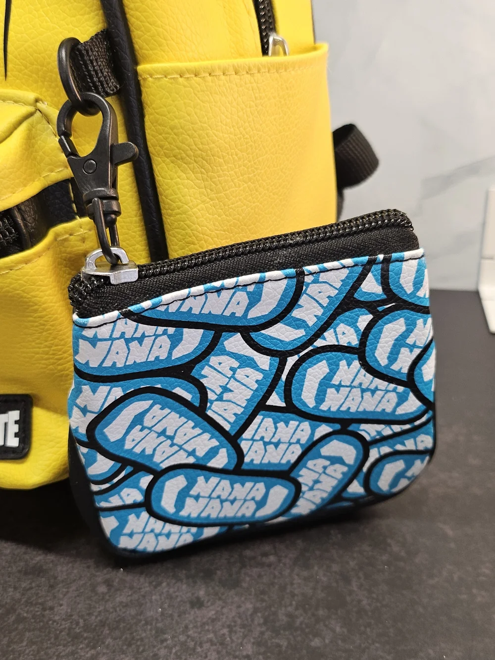Yellow Emoji Kids Backpack with Coin Pouch